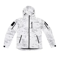 Polyester Cotton MCAP Snow Camouflage White Coat Jacket Outdoor Commuting Spring And Autumn Men And Women Tactical Top