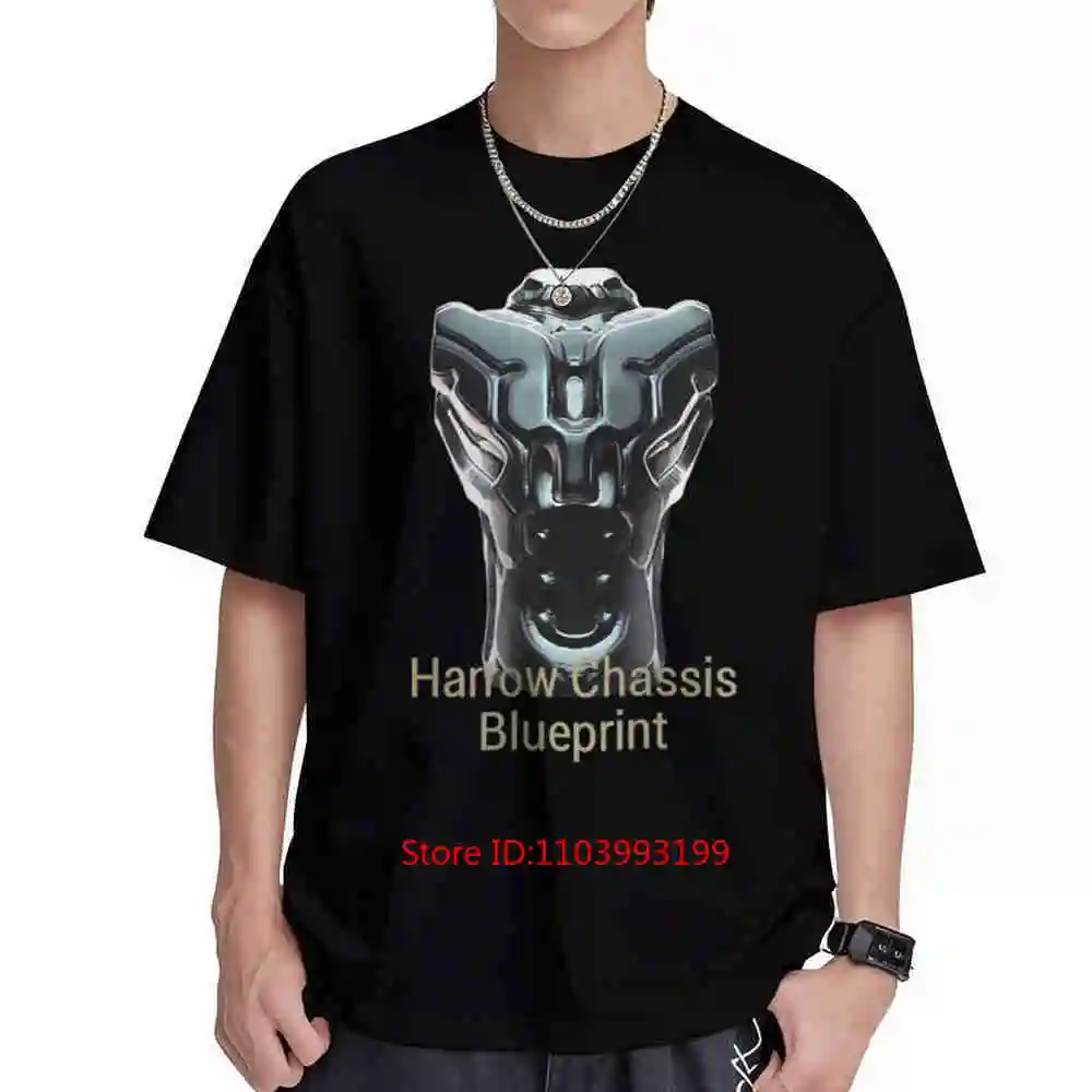 Harrow Chassis Mechanical Blueprint Short Sleeve Tee 100% Cotton T-Shirt