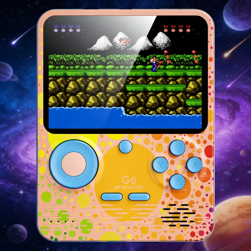 3.5 Inch Screen Built-In 666 Games Two-Person Mode Game Controller G6 Retro Video Game Console Handheld Game Player