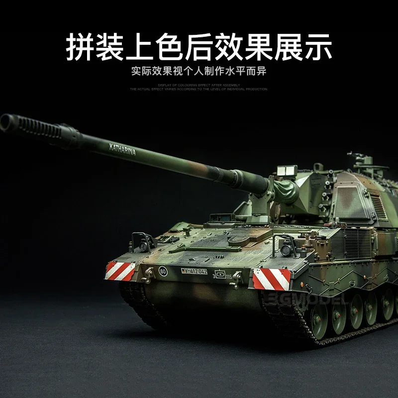 MENG TS-012 Panzerhaubitze 2000 German Self-Propelled Howitzer 1/35 Military Assembling Scale Model Kit DIY Toy, Collection Gift