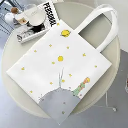 Women Men The Little Prince Tote Bags Large Capacity Le Petit Prince Shopping Bag for Ladies Handbags