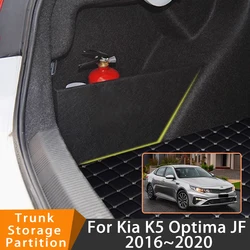 Auto Accessories For Kia K5 Optima JF 2016~2020 2017 2018 Car Organizer Trunk Side Partition Trunk Interior Storage Box Parts