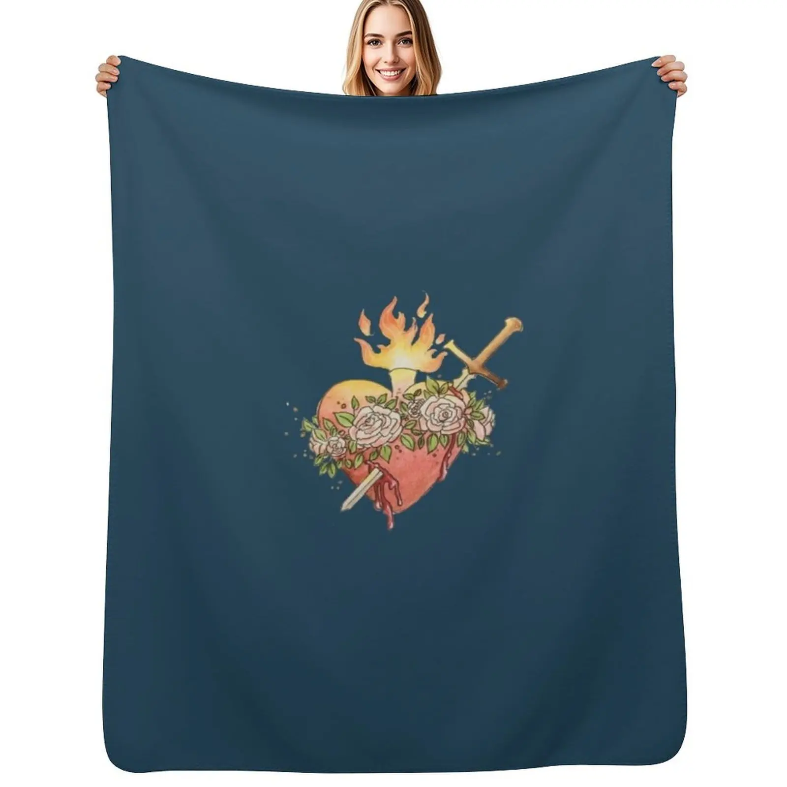 Immaculate Heart of Mary Throw Blanket Soft Big Luxury Throw manga anime Weighted for sofa Blankets