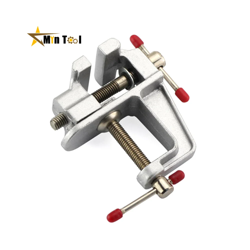 Bench Vise Muliti-Funcational Table Screw Vise Aluminium Alloy 30mm Table Bench Clamp Vise for DIY Craft Mold Fixed Repair Tool