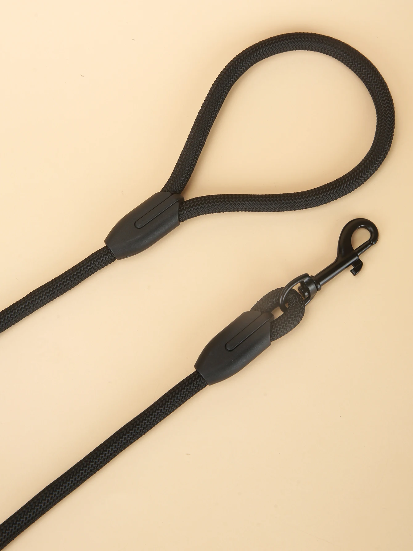 1PC Black Round Rope Pet Dog Leash Harness, High Quality, Strong and Durable