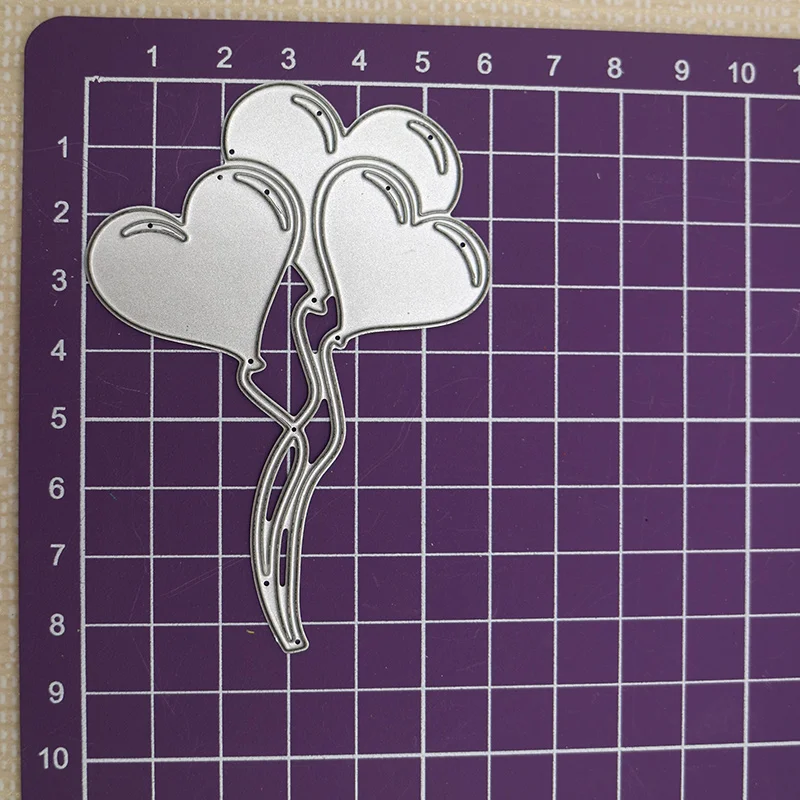 Heart Shape Balloon Metal Scrapbook Embossing Craft Die Cut DIY Album Greeting Card Blade Punch Stencils dies cut Birthday