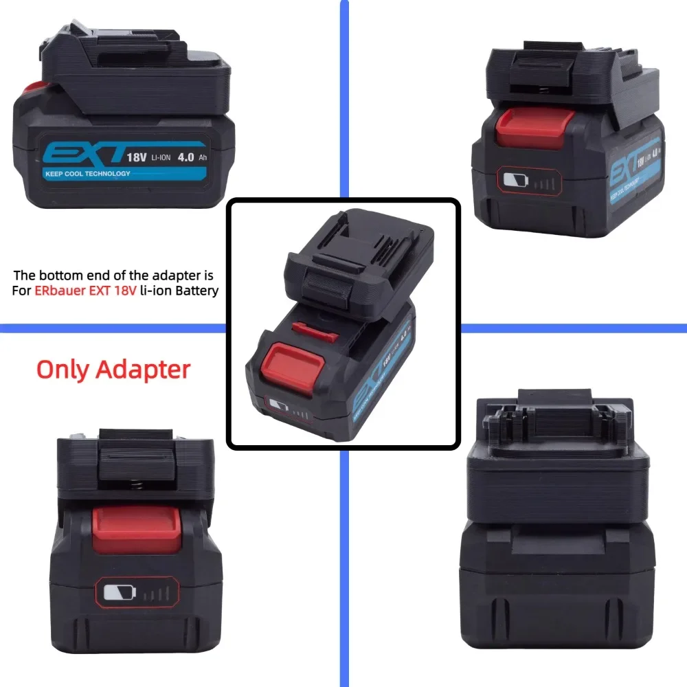 Imagem -05 - Adaptador de Bateria para Conversor de Bateria de Lítio Erbauer Ext 18v para Roteador Makita 18v Ferramentas de Broca sem Fio sem Escova Apenas Adaptador