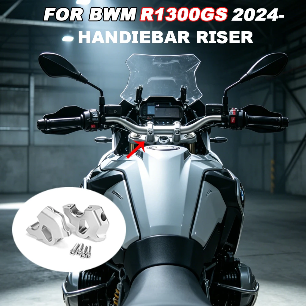 

r1300gs Motorcycle Handlebar Riser Accessories For BMW R1300GS R 1300 GS 2024- Extend Adapter Heightening Clamp Mount Support