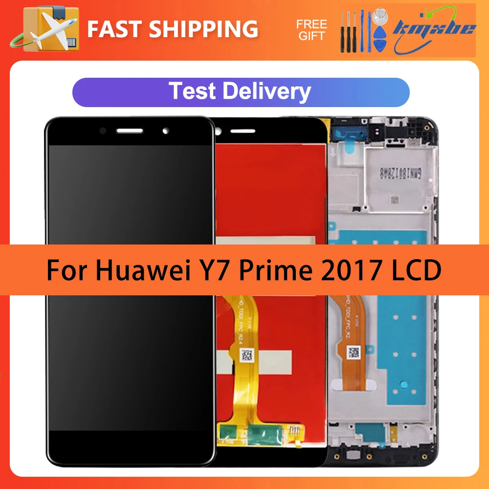 

5.5" LCD For Huawei Y7 Prime 2017 Display Touch Screen Digitizer Assembly With Frame For TRT-L53, TRT-L21A, TRT-AL00, SLA-TL10