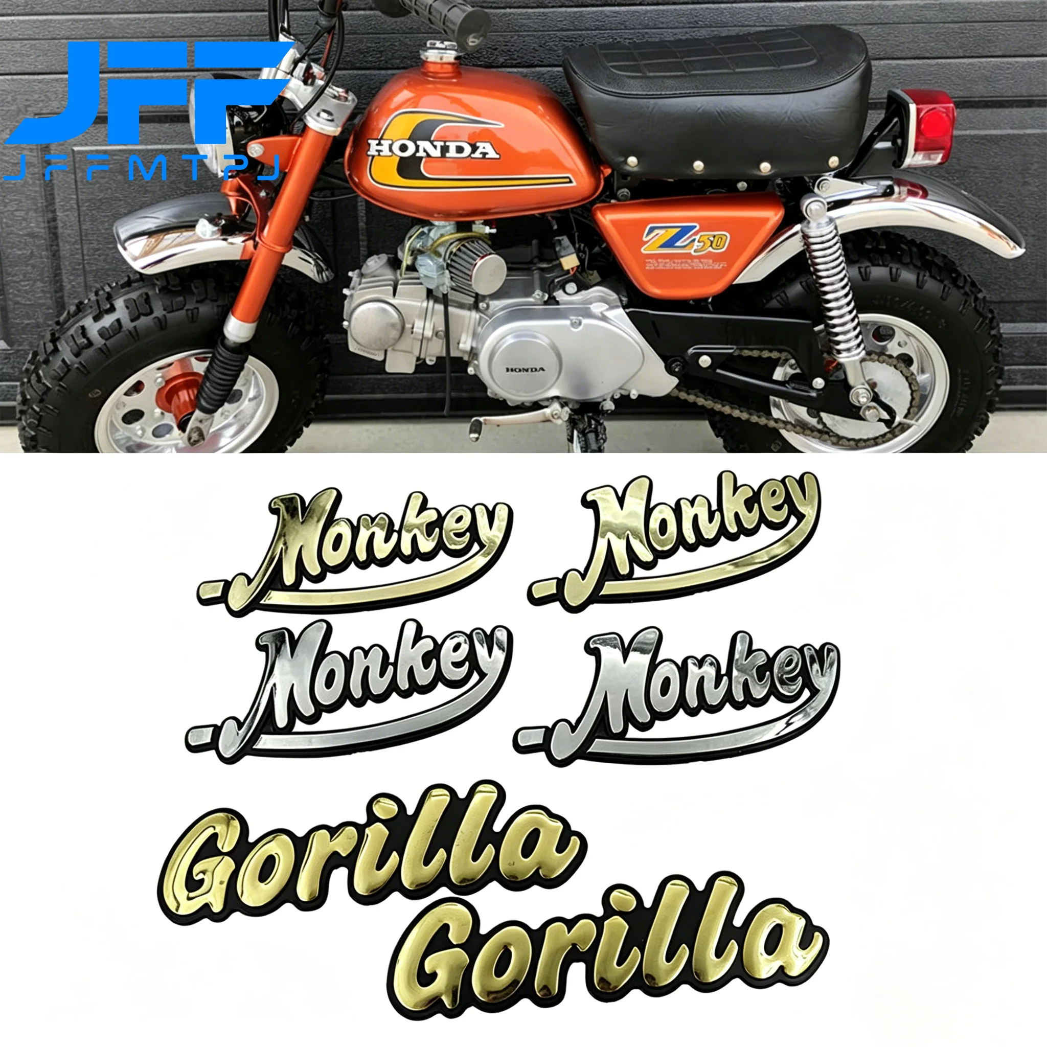 Fuel Tank stickers for Honda Mini Trail Z50 Z50A Z50J Z50R Monkey Garilla TONELLI Bike cafe Vintage Fuel Tank Decoration