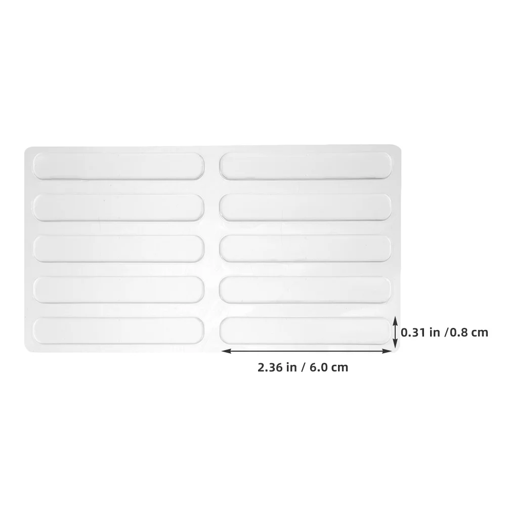 Tampons antidérapants transparents pour armoire, 10 pièces, protections en caoutchouc souple pour portes, tiroirs, murs, pièces de meubles en Silicone, robustes et faciles