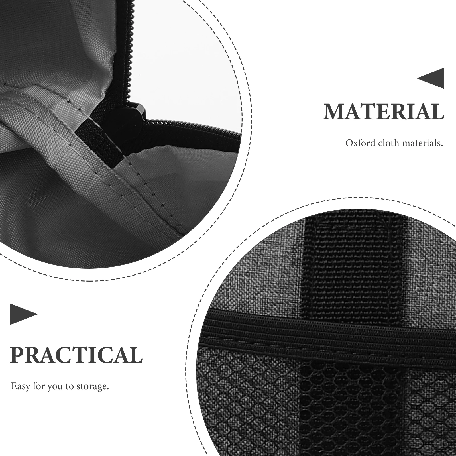 

Bowling Ball Bag Oxford Cloth Durable Storage Pouch Multi-Use Sports Organizer Portable Handle Large Capacity Carrier For Gym