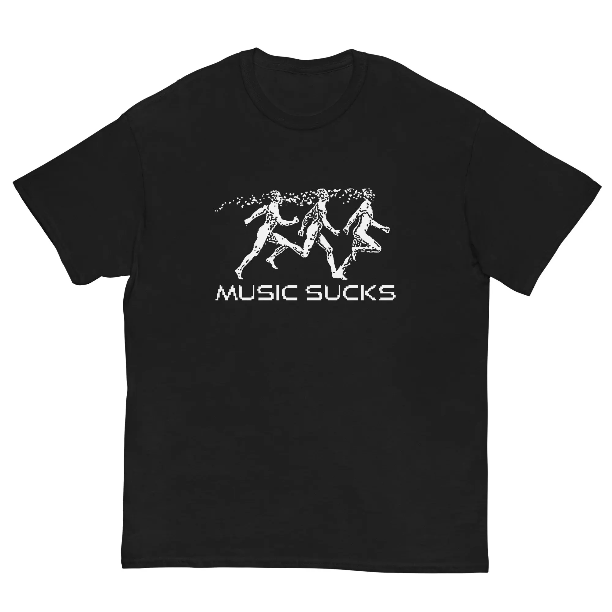 Music Sucks Boiler Room Parody Vintage Y2k Rave T Shirt