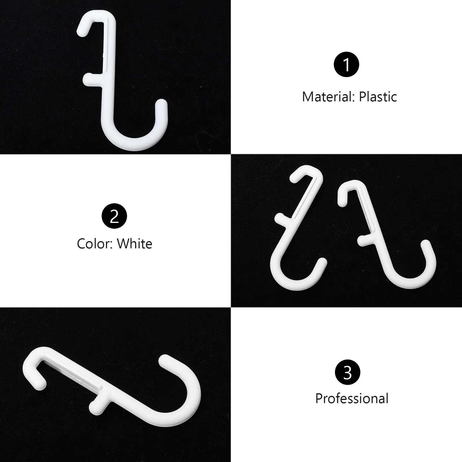 7Pcs Simple Stylish Plastic Pegboard Hooks Excellent Craftsmanship for Supermarket Shelf Display Easy to Use Pegboard Hanging