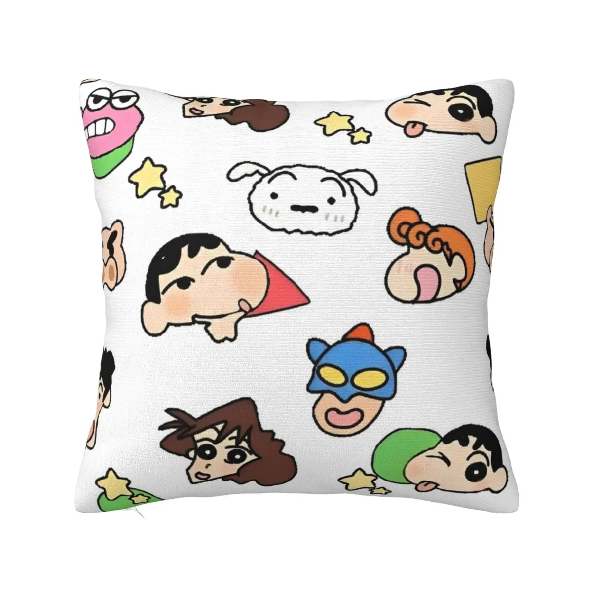 

Printing Cute Crayon Shin-chan Himawari Pillowcase Polyester Cushion Cover Decoration Japanese Anime Throw Pillow Case Cover