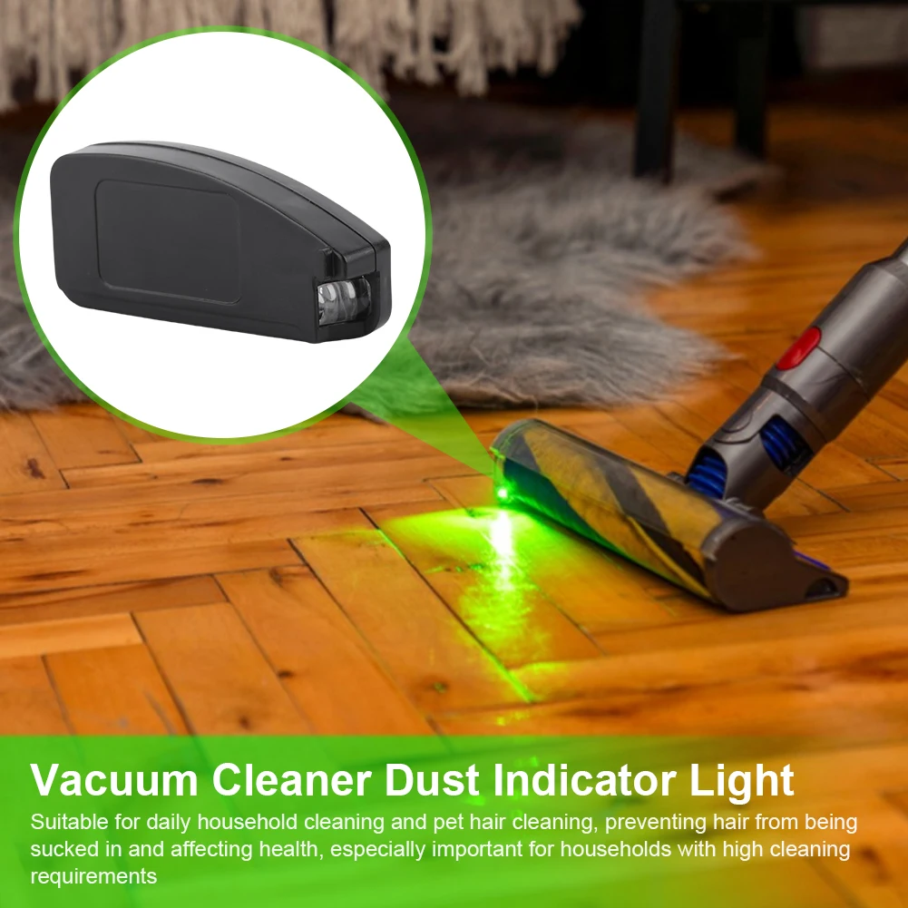 

Vacuum Cleaner LED Dust Display Lamp with Green LED Illuminated Attachment for Pet Hairs Vacuum Cleaner Dust Detection Light