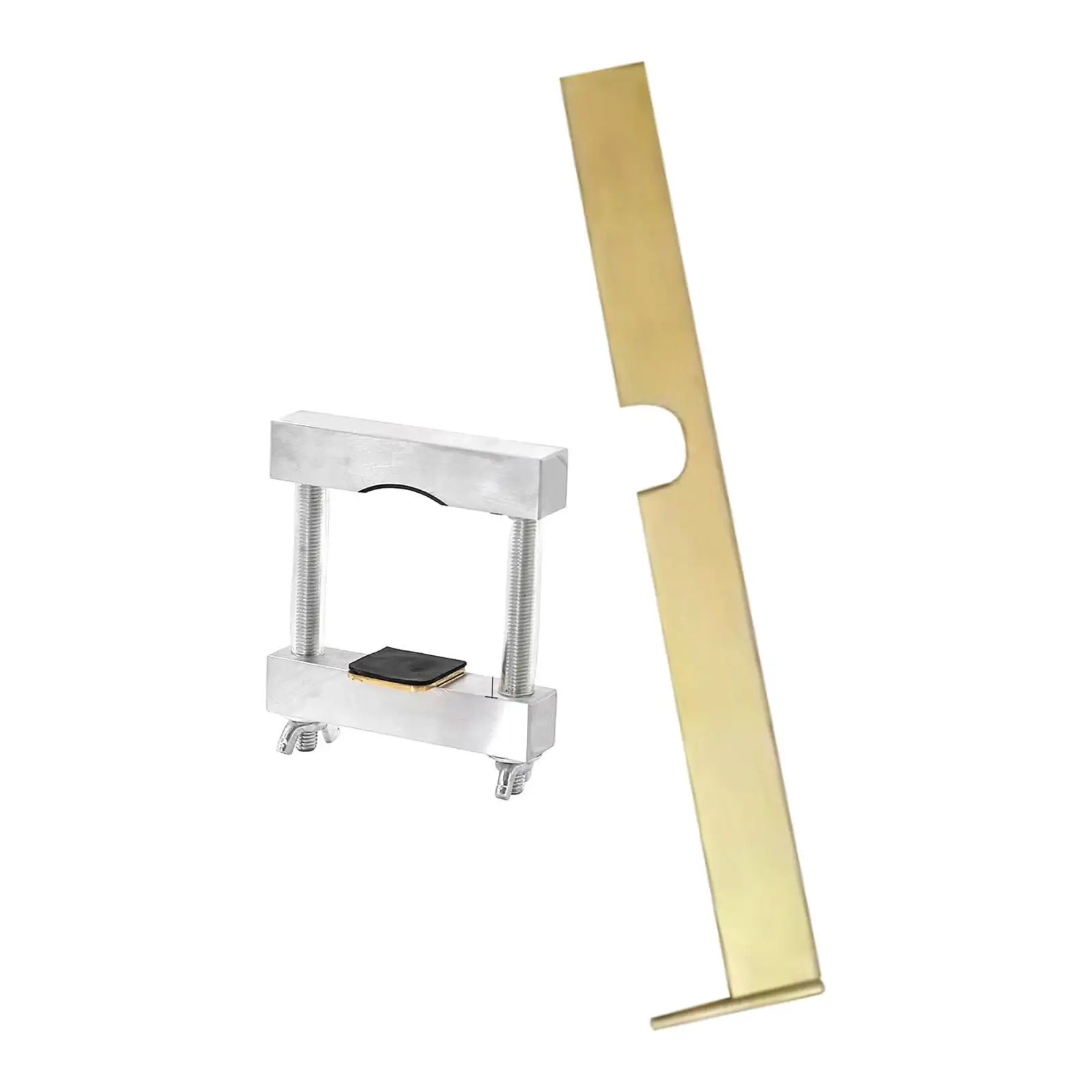 Violin Making Gauge Metal Repair Clamp Pro Tool for Fingerboard Installation and Violin Setup