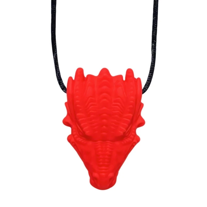 Collier à mastication pour les enfants, stimulation jouet dentition en silicone stimulation A2ub