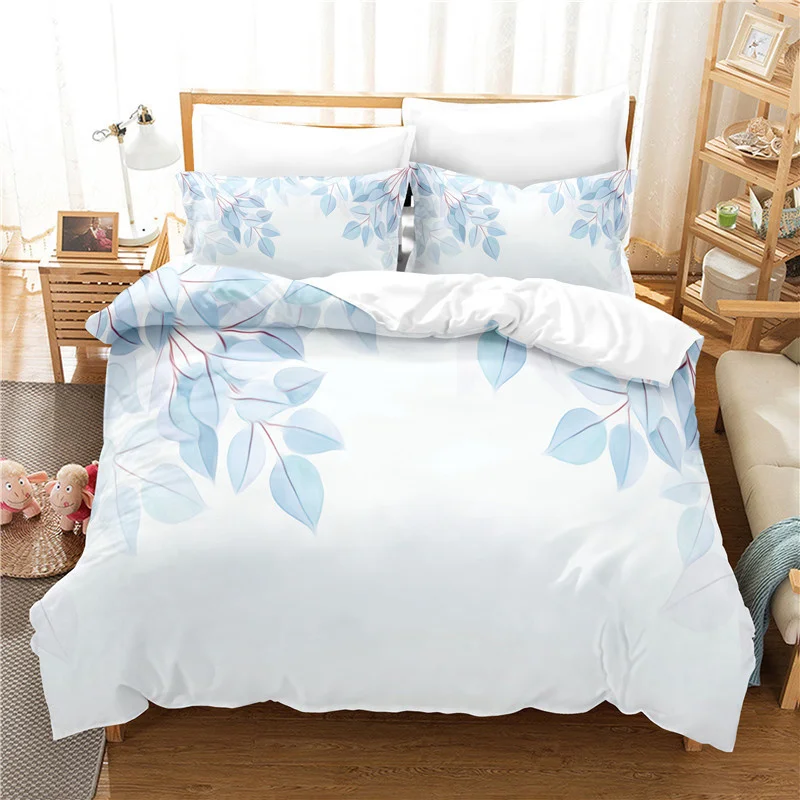 Nuevo Juego De cama, funda nórdica sencilla, tamaño King, ropa De cama súper suave y cómoda De color verde claro, Juego De cama De tamaño completo