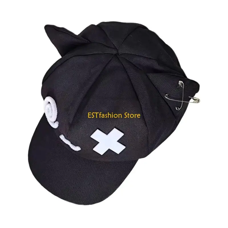 

Y5GC Eye Catching Cats Ear Baseball Caps Symbols Comfortable Adjustable Polyester Headwear For Adults