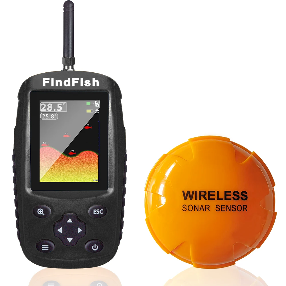 2023new Sonar Fish Finder Rechargeable Wireless Sensor   Fishing Portable Fish Finder