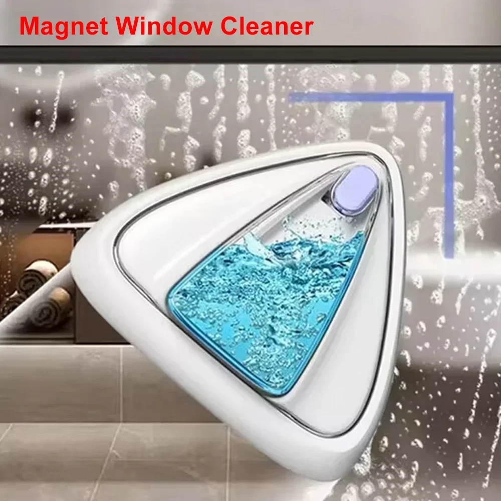Upgrade Magnetic Glass Cleaner Automatic Drainage Wiper Glass Double Sided Window Washer Cleaner Brush Household Cleaning Tool