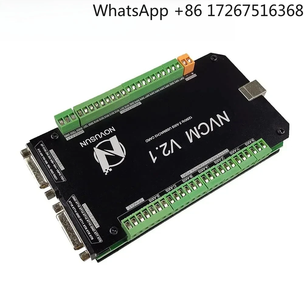 

NVCM V2.1 3/4/5/6-Axis CNC Controller MACH3-Breakout USB Interface Board Motion Control Card for Stepper Motor CNC Engraving