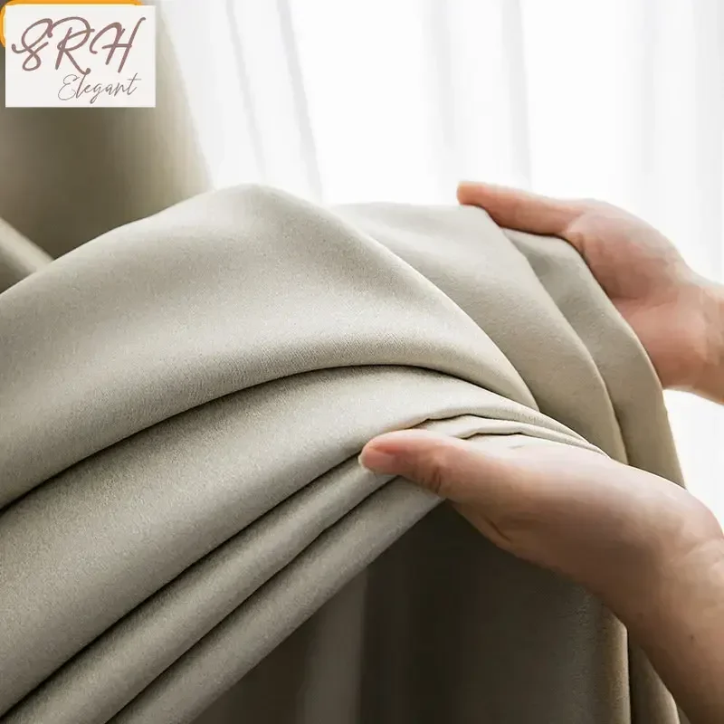 Munich Full Blackout Curtain Fabric Bedroom 2025 New Thermal Insulation Thickened Opaque Fabric Modern Minimalist Living Room