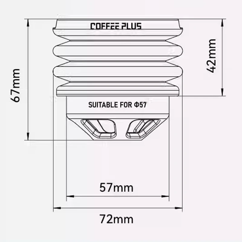 ITOP CG48 Electric Bean Grinder Blowing Press Air Blow Grinder Hopper can be adapted to other types of bean grinders