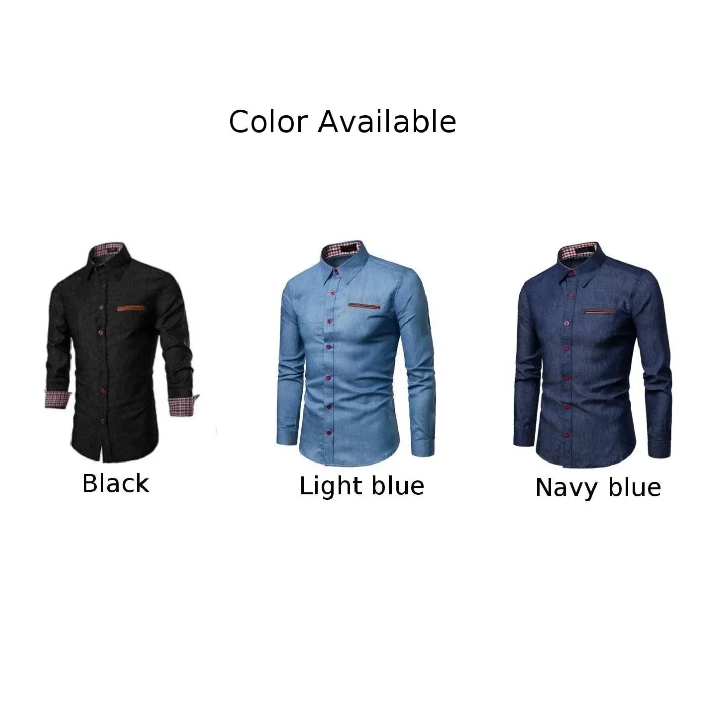 Camisas con botones para hombre, camisa de fiesta muscular, camiseta ajustada con cuello de banda para otoño y verano, moda cómoda y transpirable para negocios