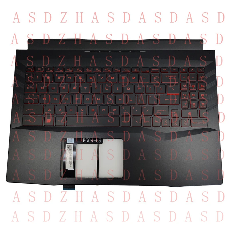 

Новая красная клавиатура с подсветкой для MSI GL66 MS-1581 MS-1582 1583 11UGK, 15.6 дюйма, с подставкой для рук