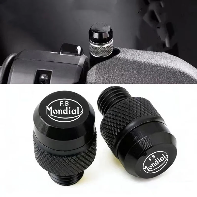 

For FB Mondial Flat Track 125 HPS 250 Hipster HPS 300 Pagani 1948 Sport Classic SMT SMX 125 Enduro rearview mirror plug