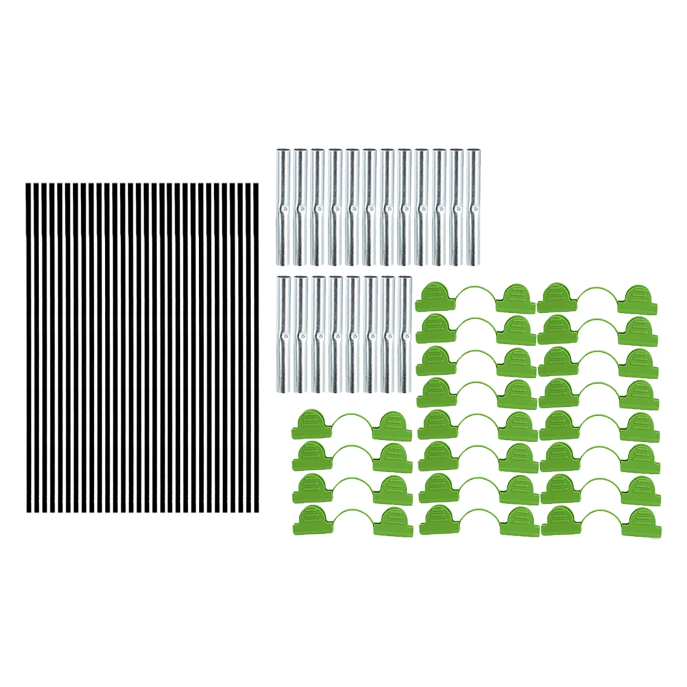Protective Garden Hoops for Row Covers High Extensibility Greenhouse Hoops Flexible Fiber Rods and Sturdy Metal Connectors