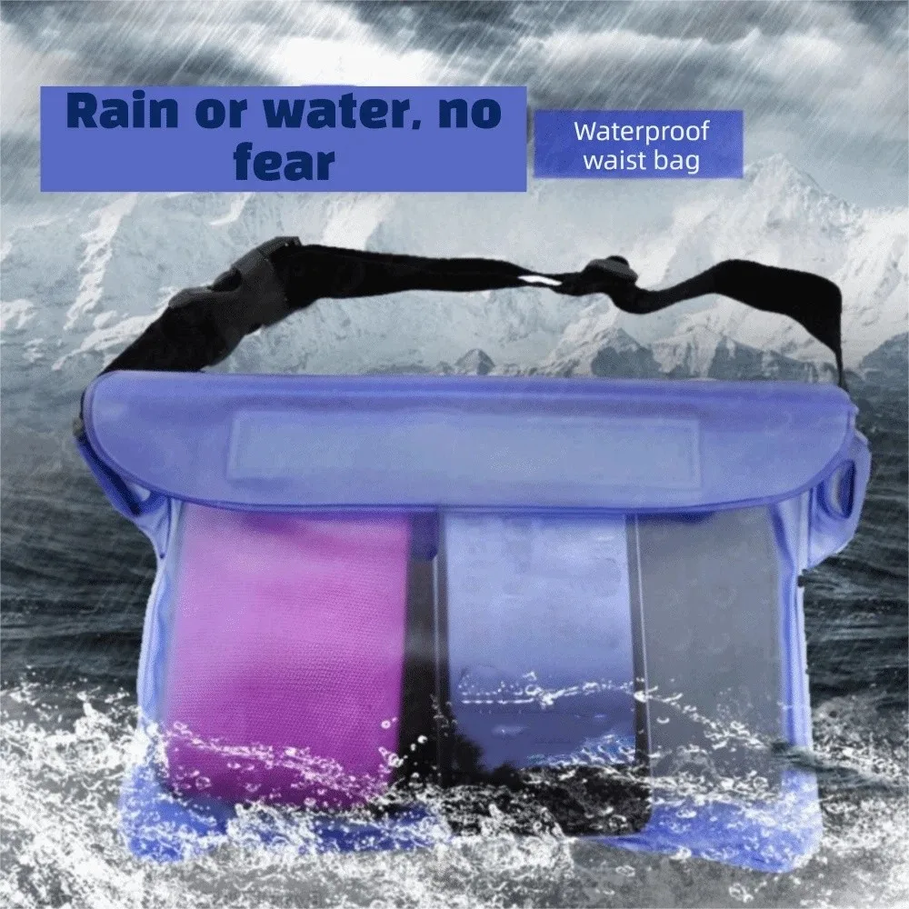 

Shoulder Bag PVC Underwater Waist Bag Transparent Adjustable Phone Pouch Compact Floating Sealing Underwater Bag Beach