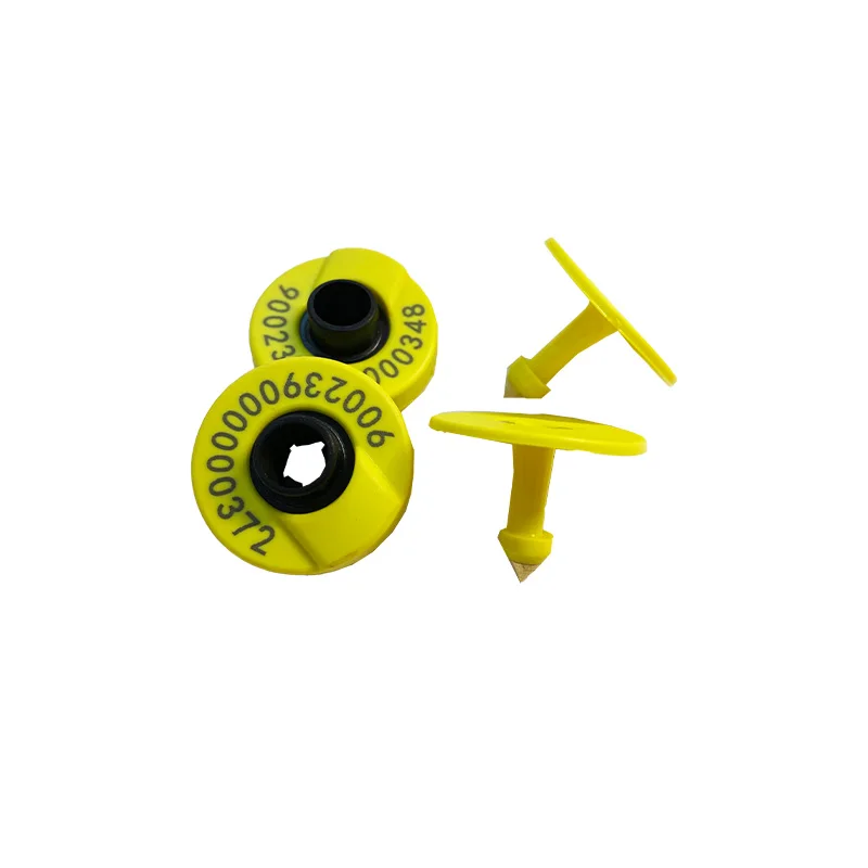 100 قطعة 134.2 كيلو هرتز ISO11784/785 FDX-B بولي يوريثان الذكور والإناث غطاء أذن LF السلبي تتفاعل إطار أذن لإدارة الماشية الأغنام الخنازير