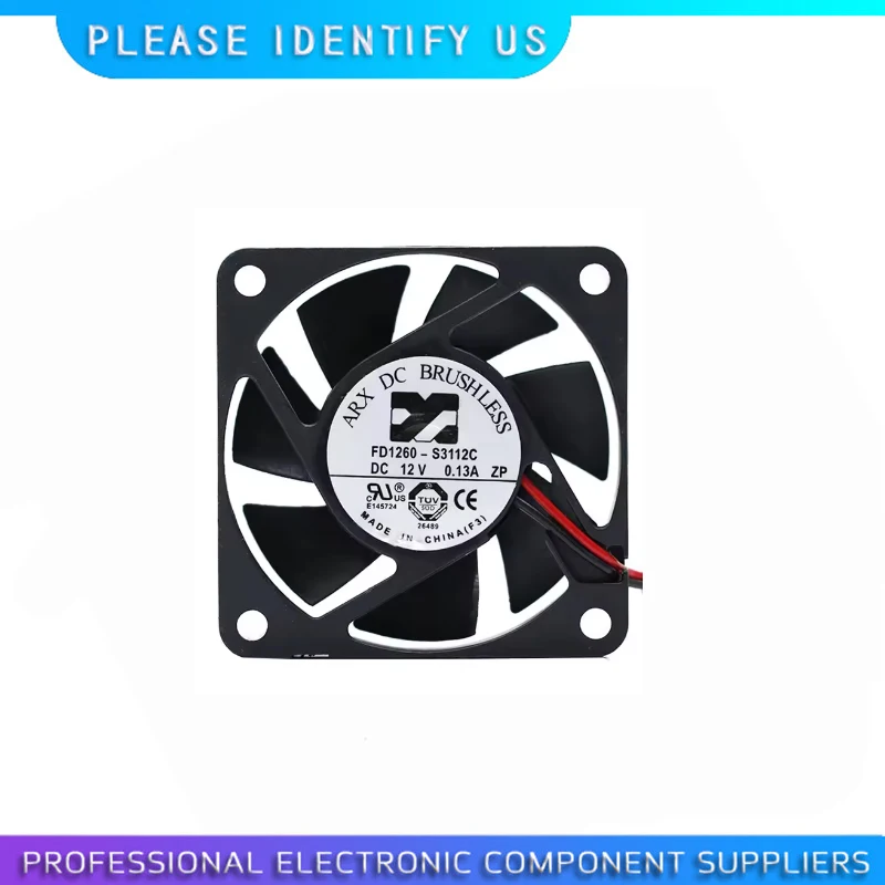 1pcs ARX FD1260-S3112C 12V 0.13A 6015 6CM Cooling Fan