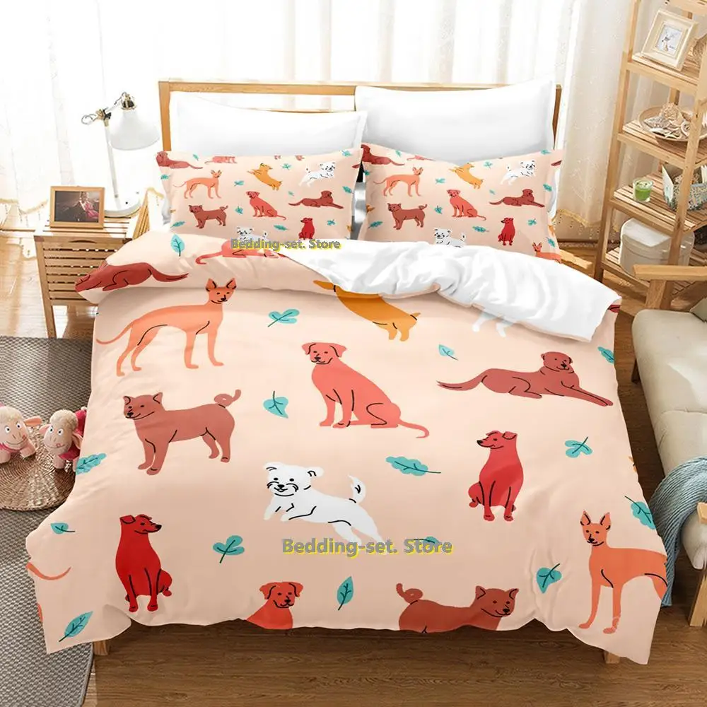 

New Jack Russell Terrier Bedding Set Single Twin Full Queen King Size Bed Set Adult Kid Bedroom Duvetcover Sets Anime Bed