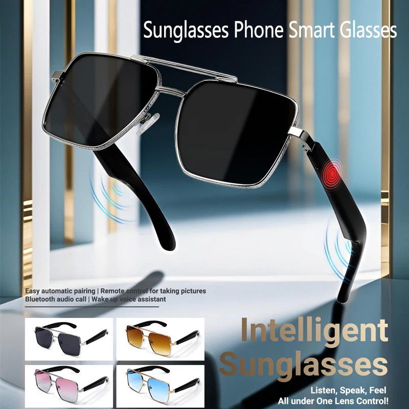 

Солнцезащитные очки, умные очки для мужчин и женщин, наушники с воспроизведением музыки, Bluetooth-вызов, беспроводная удаленная камера, умные солнцезащитные очки для спорта на открытом воздухе