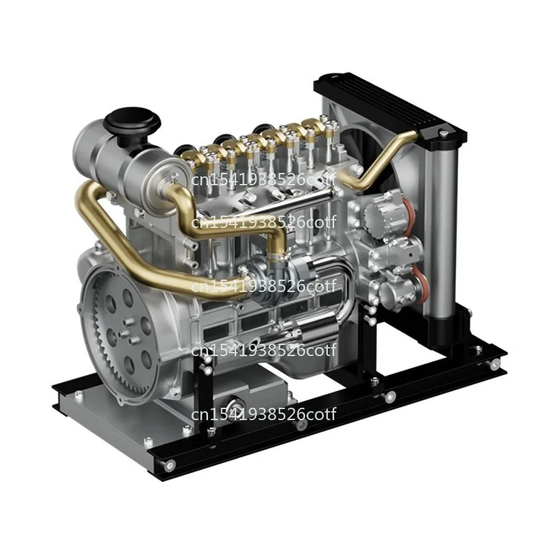 

New diesel engine model metal assembly can start mini engine mechanical assembly toy