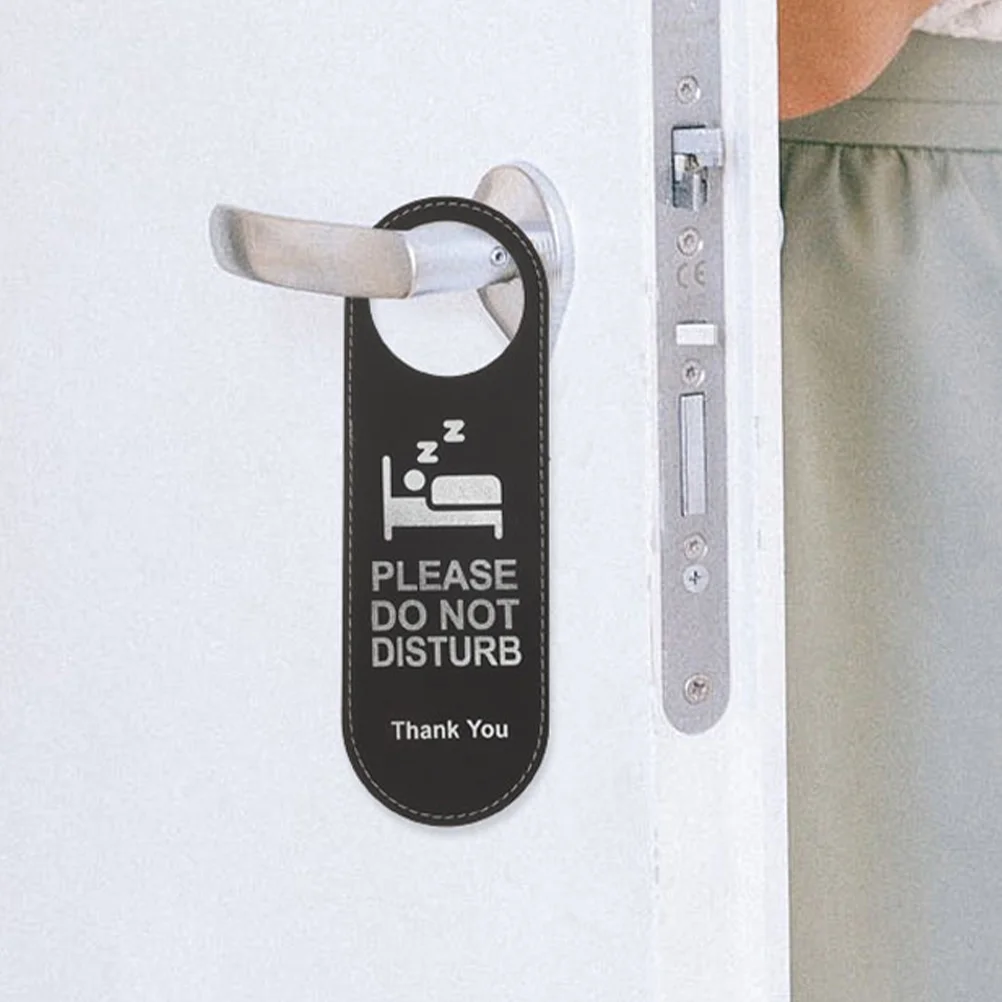 Do Not Disturb Door Sign Hanging Hanger Reversible Tags for Signs Please Clean up Room Office Label House Number