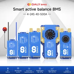 DALY 100 BMS Smart Active Balancer BMS 40A 60A 100A 150A 200A 500A 4S 8S 16S 17S 20S 24S BT 12V 48V Li-ion lifepo4