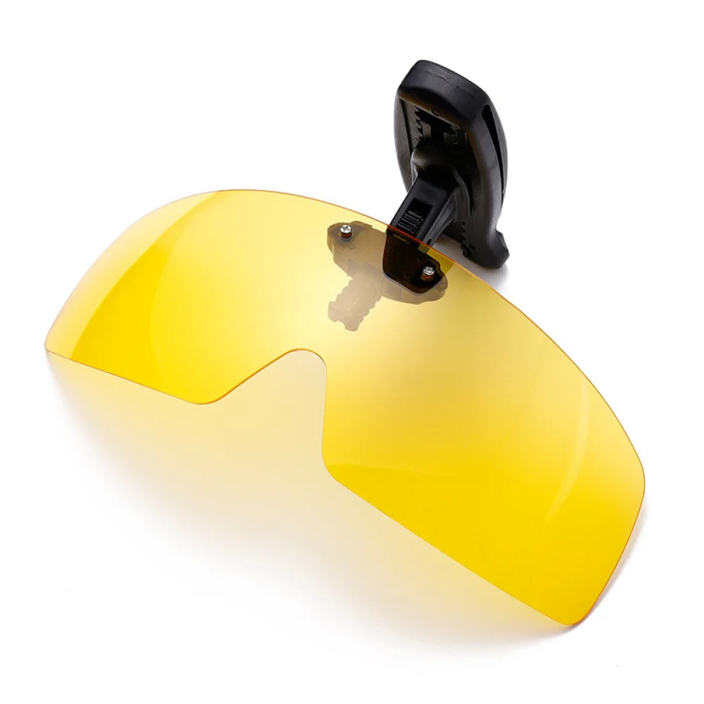Outdoor UV400 Polarized Clip On Sunglasses For Cap Fishing Cycling Driving Adjustable Flip Up Lens Lightweight Sports Visor