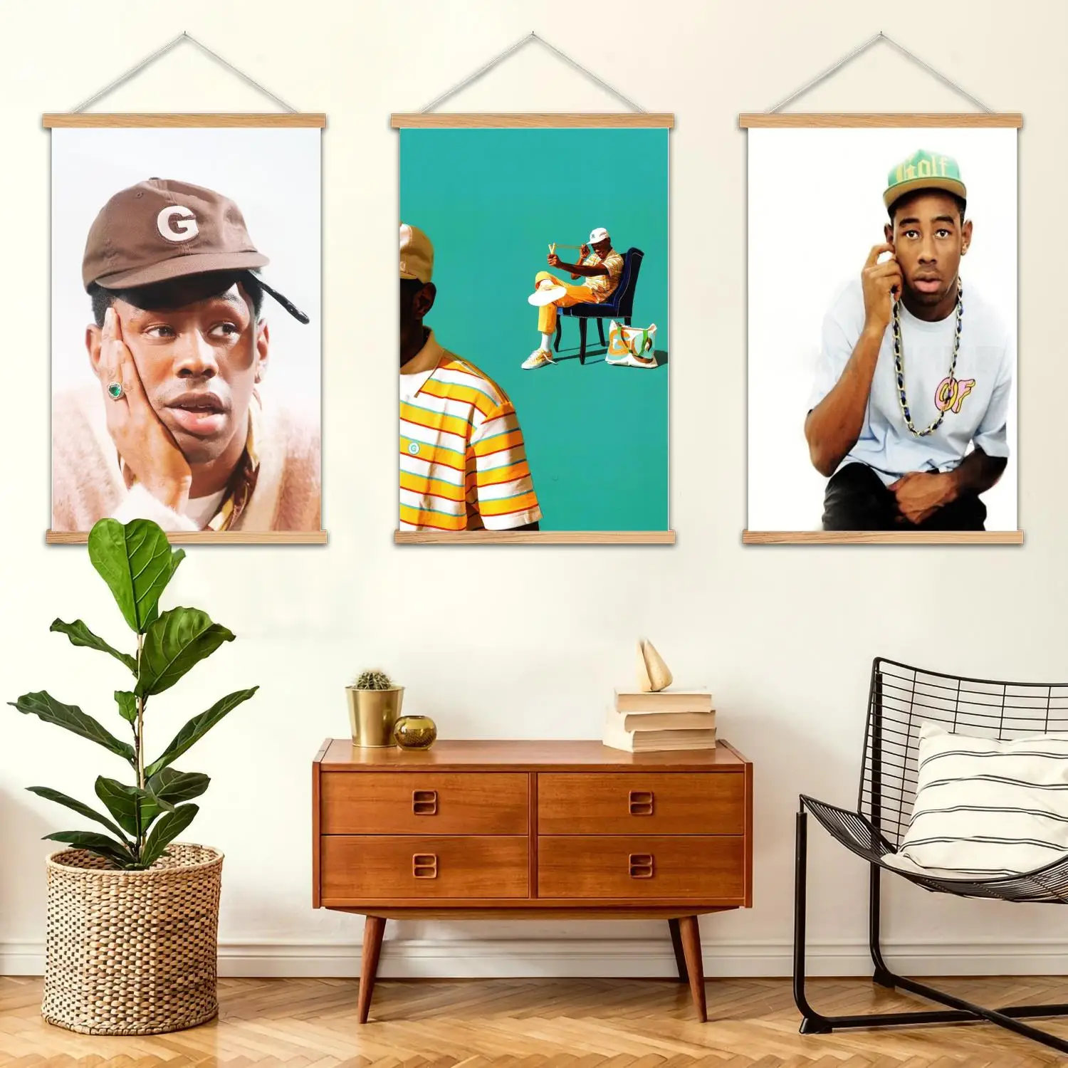 Estranho futuro emoldurado pintura de parede cartaz de arte em tela e arte de parede, família moderna, decoração de quarto, pôsteres, pintura decorativa