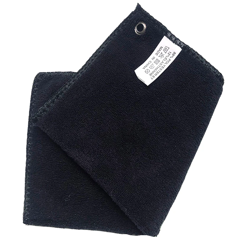 1PC 30*30cm Golf Towel Wet And Dry Golf Cleaning Cloth Perfect For Golfers Cleaning Cloths With Retractable Hook Easy To Carry - view 5