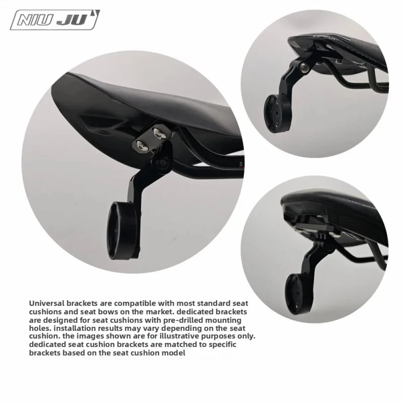 For Bryton R300L Radar Tail Light Saddle Mount, Road Bike Pre-drilled Seat Cushion Bracket view 2