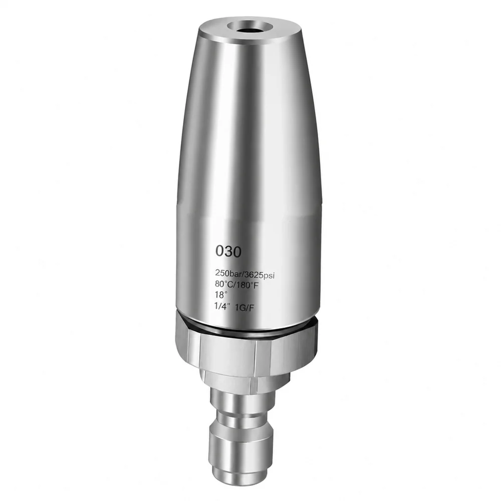 HTMCK Turbo Nozzle for Pressure Washer Rotating for Hot and Cold Water With 1/4 Quick Connect Stainless Steel 3625 PSI