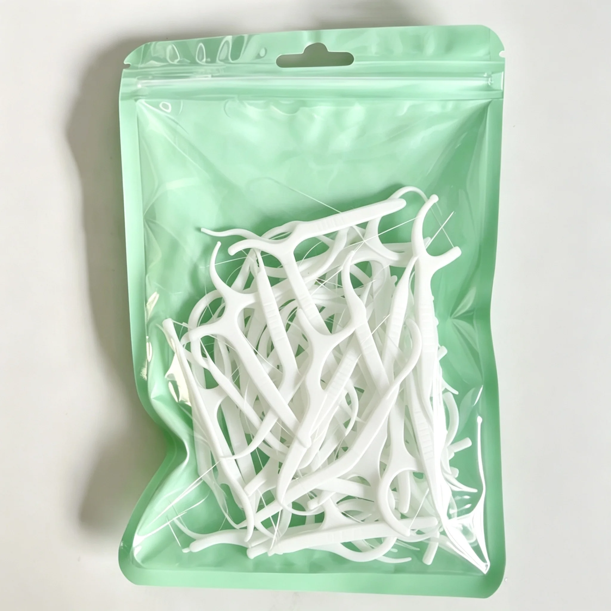 (Affordable) 50/100/150/200/300PCS - Dental Floss, Bagged Floss Sticks, Teeth Cleaning, Easy to Carry for Travel & Outdoor Use
