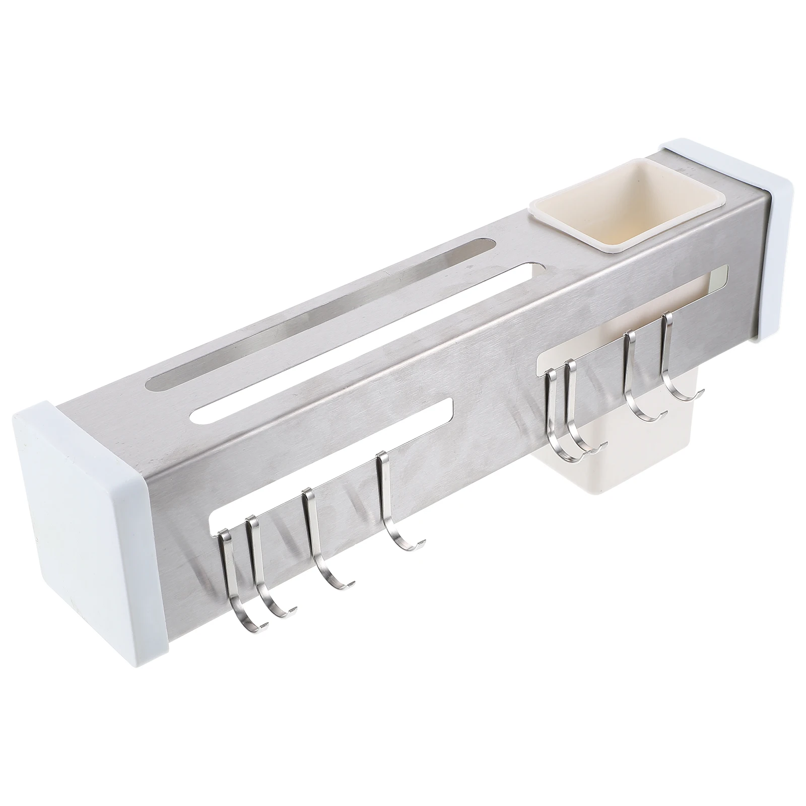 

Stainless Steel Wall Mounted Cutlery Holder Rust Resistant Kitchen Utensil Organizer Storage Rack Spoon Fork Chopstick Holder