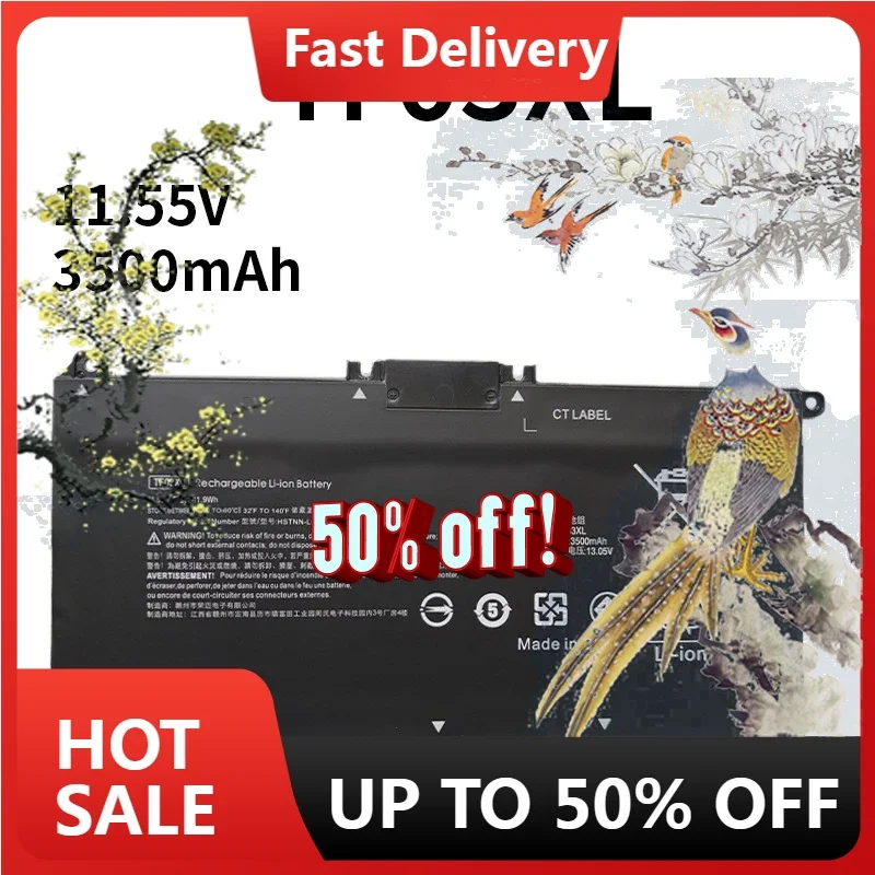 

【Fast Delivery】New TF03XL11.55V 41WH Laptop Battery For HP Pavilion TPN-C131 Q188 Q189 Q190 Q191 Q192