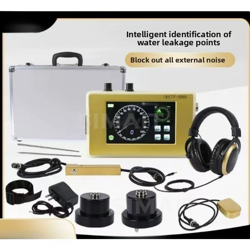Leak Detector, Water Leak Detector, Tap Water Floor Heating Water Pipe Leakage F999A Measures 4 Meters